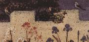 Upper Rhenish Master Details of The Little Garden of Paradise painting